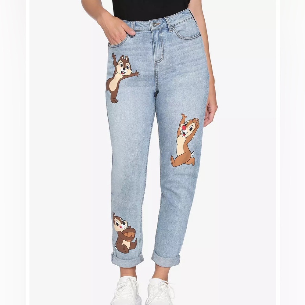 Disney Chip & Dale Mom Jeans